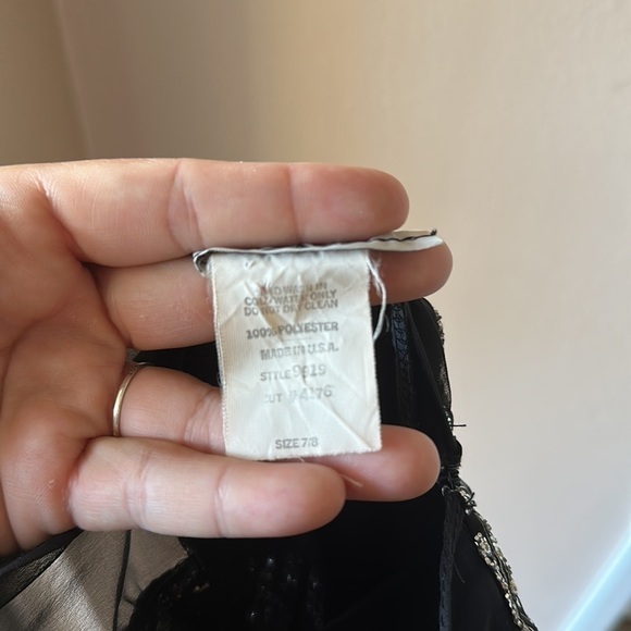 Vintage NEW LEAF BY SAMIR Sheer Glitter Sleeveless Dress - Picture 9 of 9